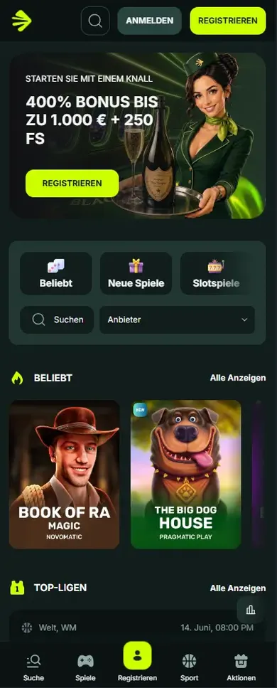 Betnjet auf dem Smartphone