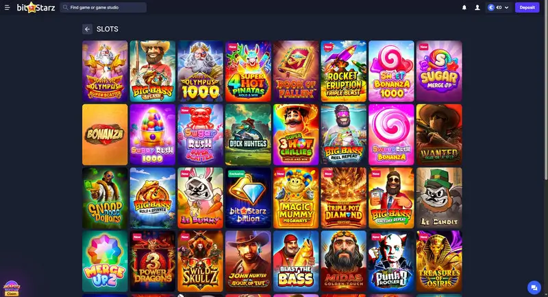 BitStarz Spielelobby
