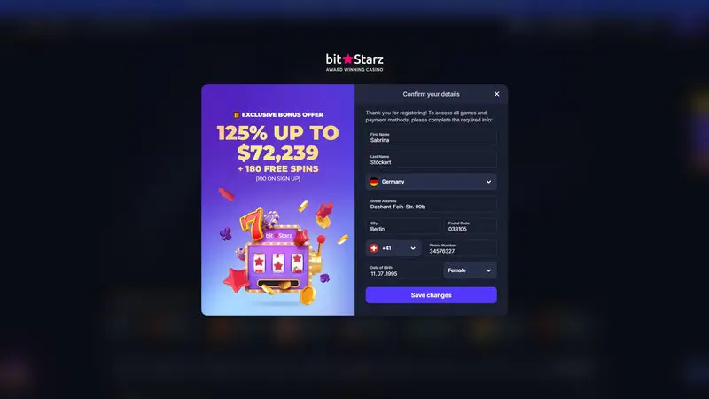 BitStarz Registrierung
