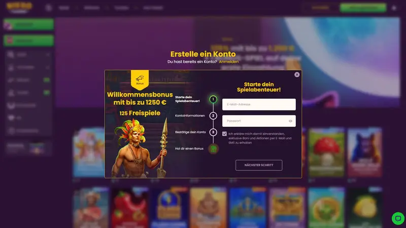Bizzo Casino Registrierung