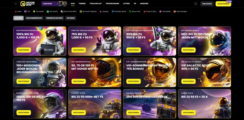 Moonwin Bonusseite
