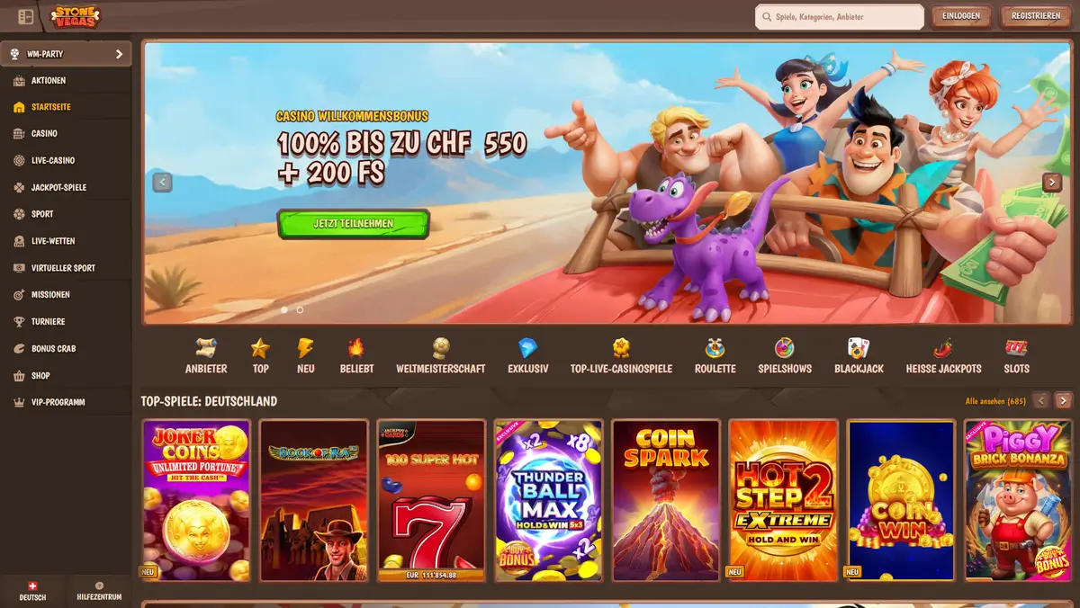 Stonevegas Startseite