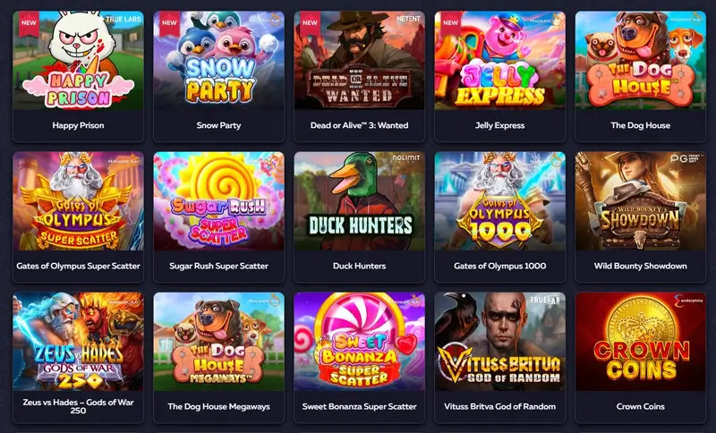 Vavada Casino Spielauswahl mit beliebten Slots