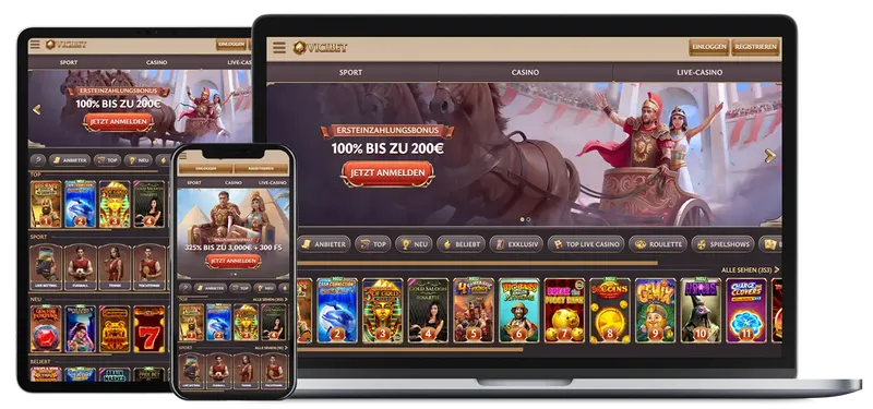 Vicibet Casino Spielauswahl