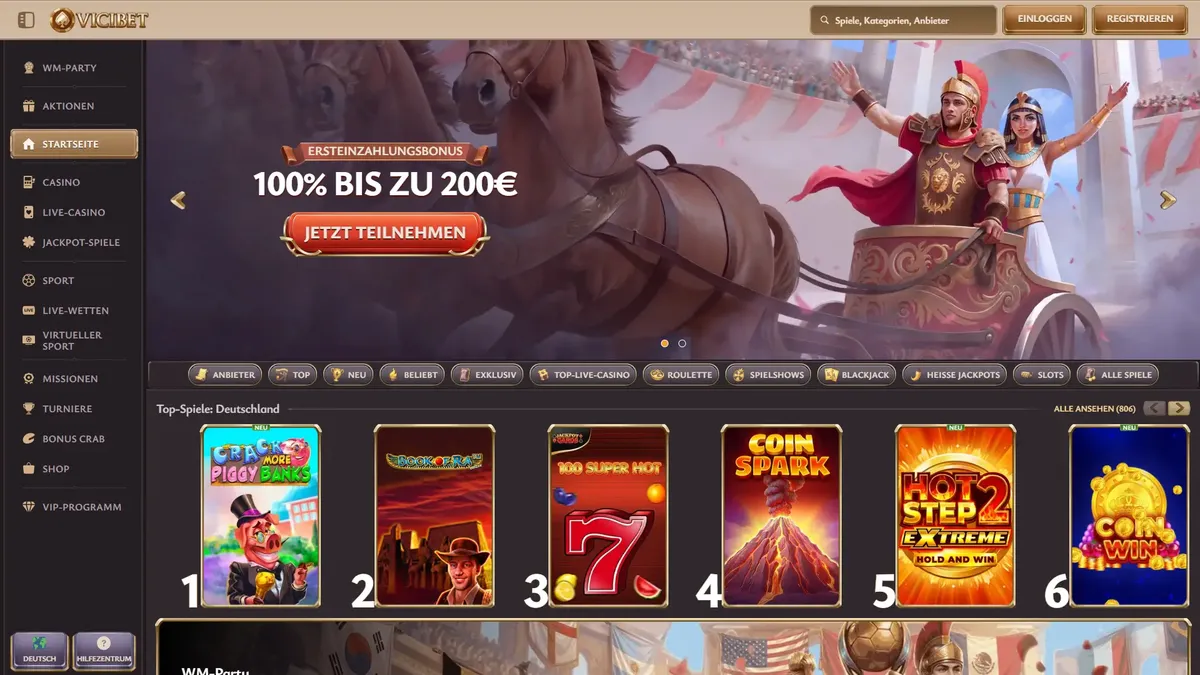 Vicibet Startseite