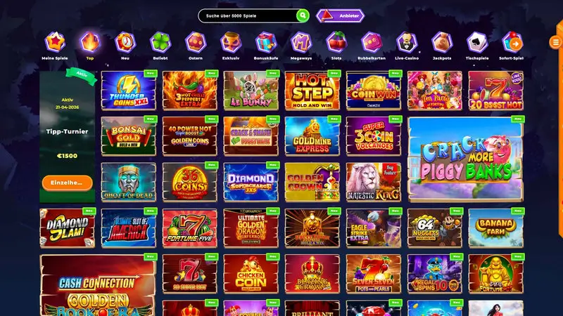 Wazamba Spielelobby