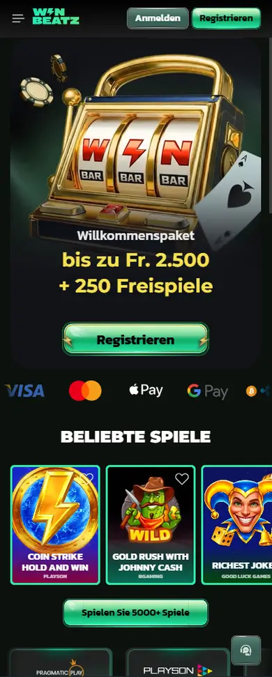 Winbeatz auf dem Smartphone